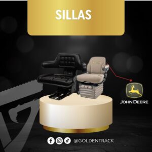 Asiento Ergonómico de Alta Resistencia para Operador de Maquinaria John Deere