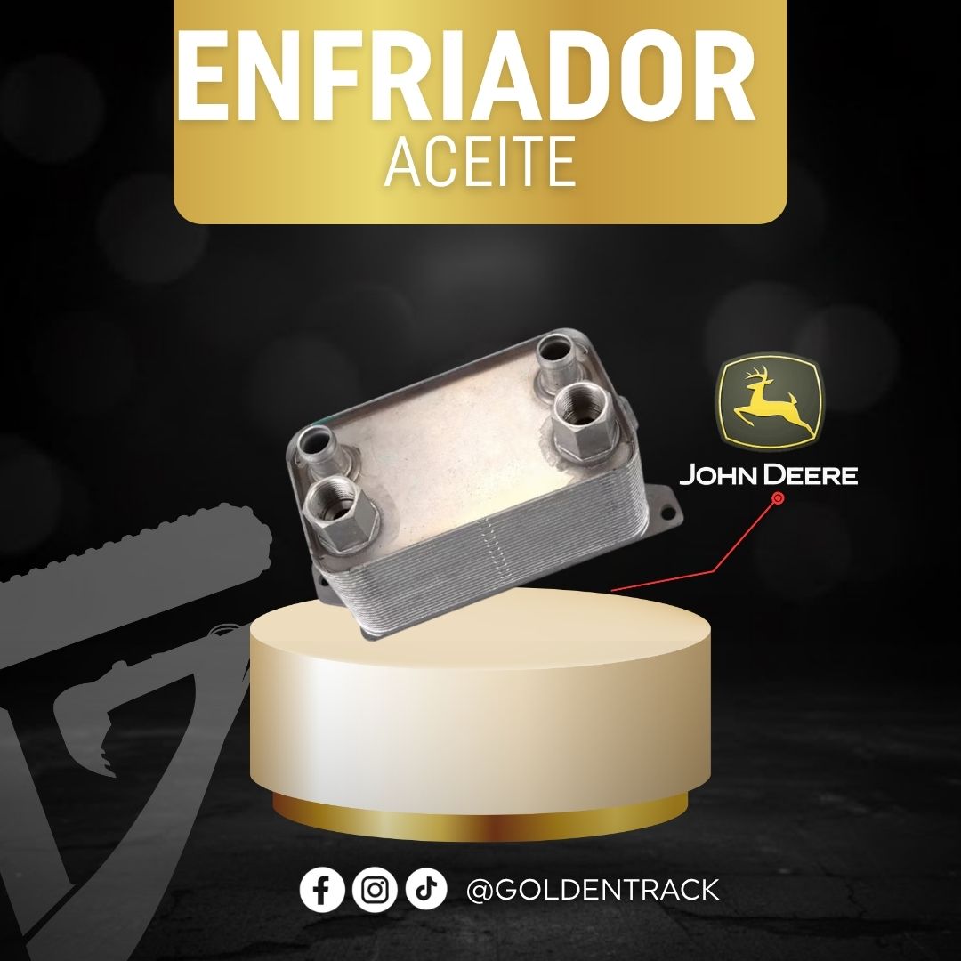 Enfriador de Aceite de Placas para Motor o Sistema Hidráulico John Deere