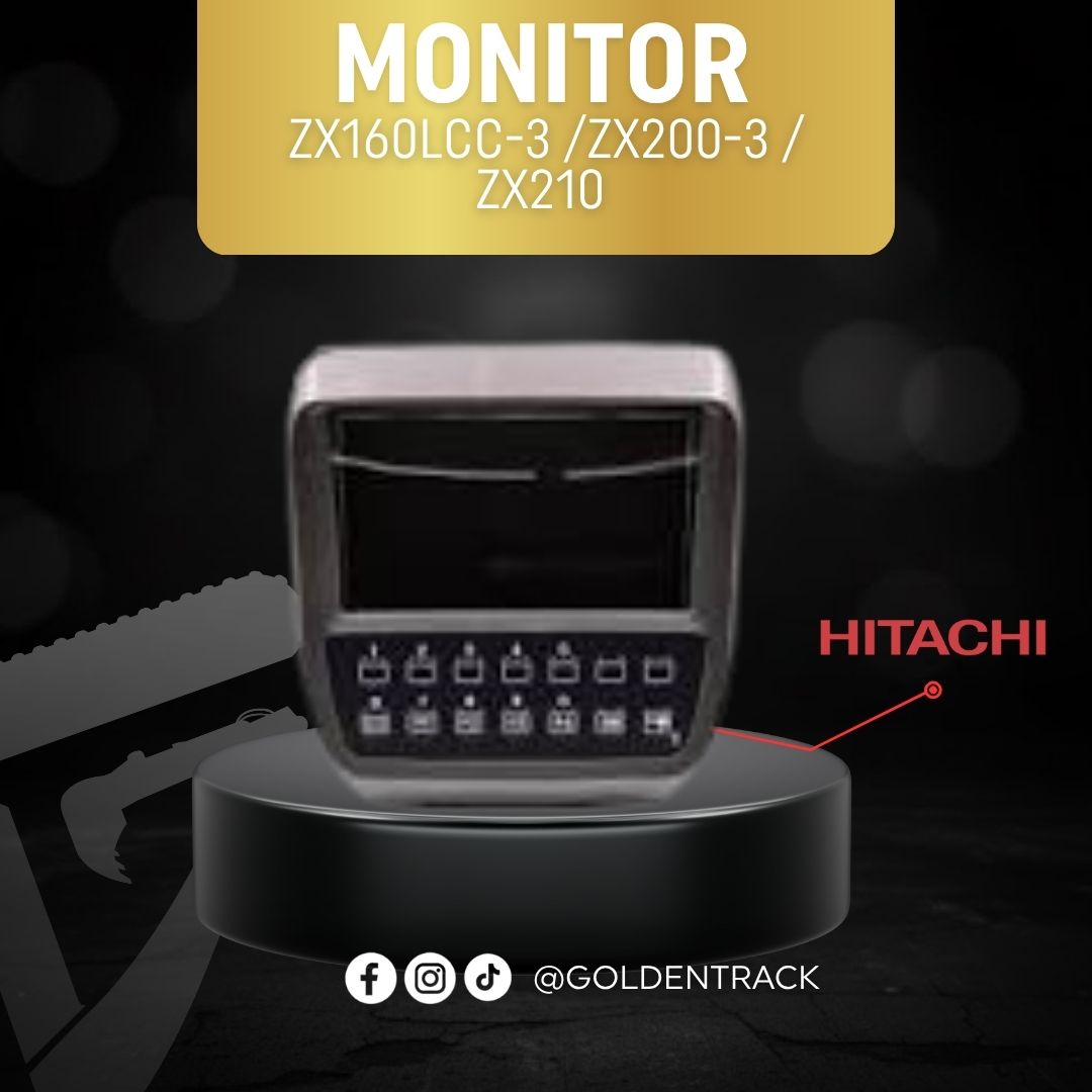 Monitor de Panel Digital para Excavadoras Hitachi ZX160LCC-3, ZX200-3 y ZX210