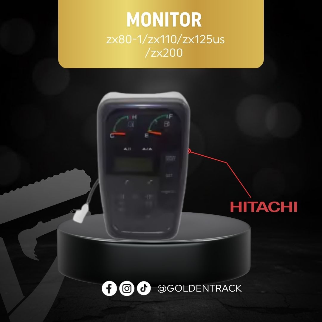 Monitor de Control de Cabina para Excavadoras Hitachi ZX80-1, ZX110, ZX125US y ZX200