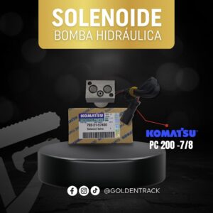Válvula Solenoide de Bomba Hidráulica Komatsu PC 200-7 y PC 200-8