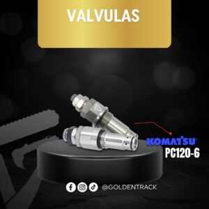 Válvulas de Alivio y Control Hidráulico para Komatsu PC120-6