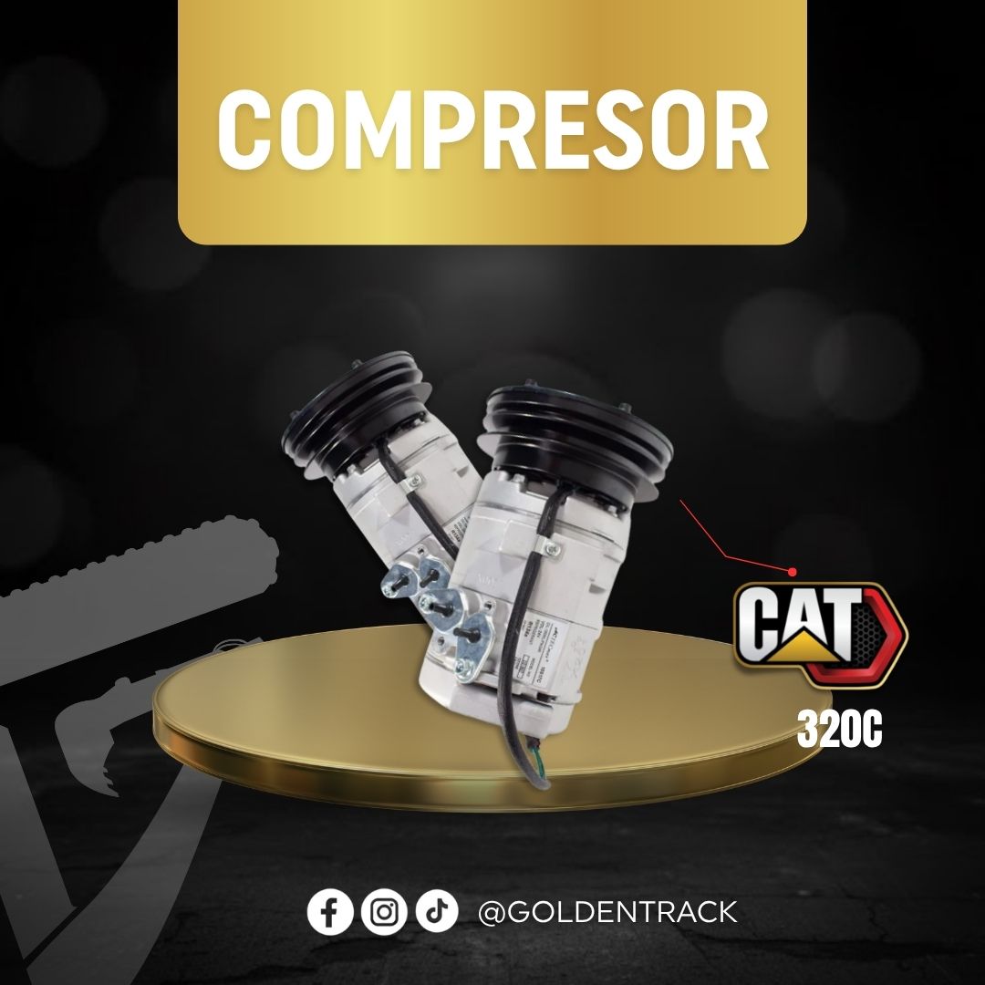 Compresor de Aire Acondicionado (A/C) para Excavadora CAT 320C