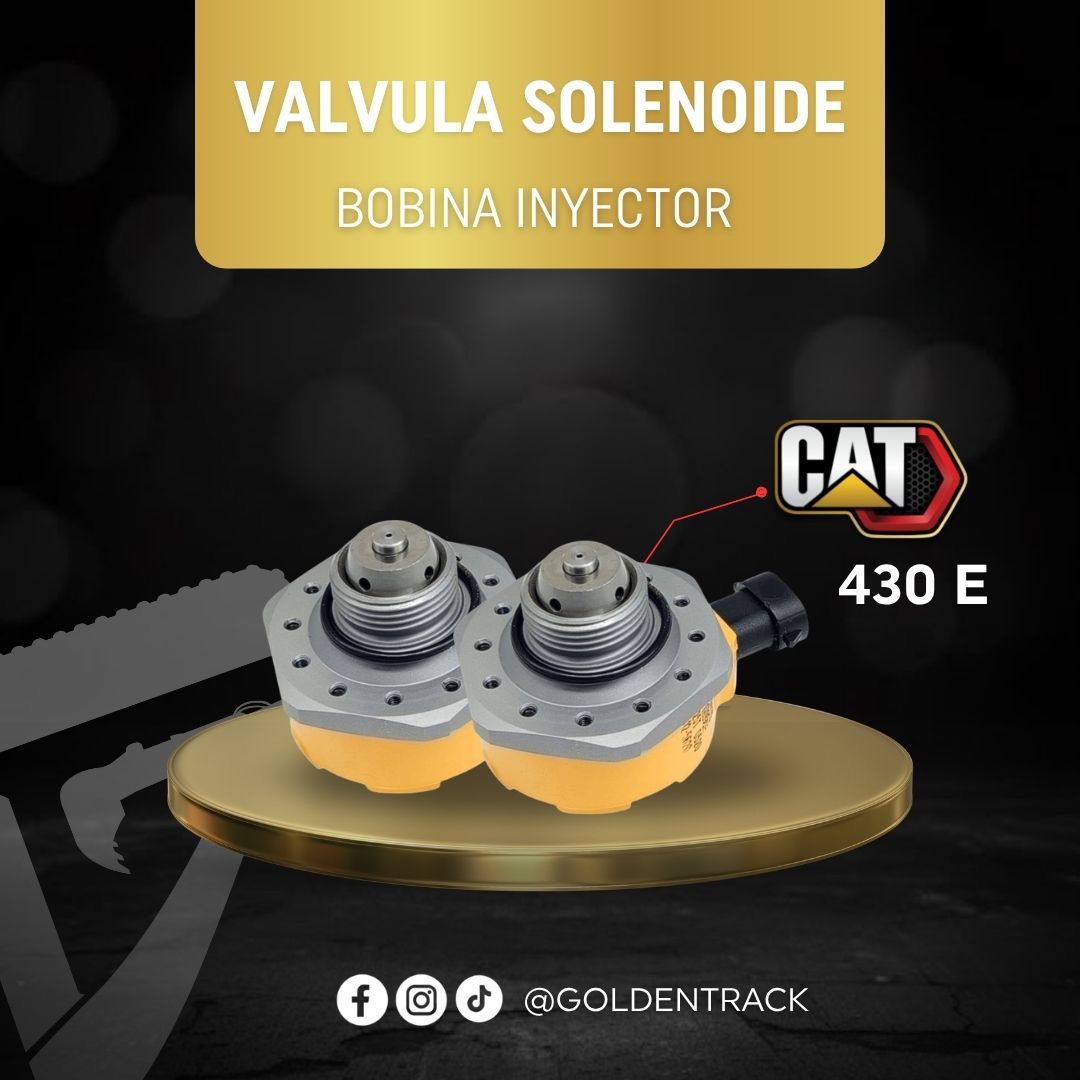 Válvula Solenoide de Bobina de Inyector para Retroexcavadora CAT 430E