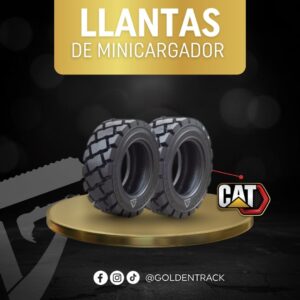 Llantas de Alta Tracción para Minicargador Caterpillar (CAT)
