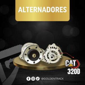 Alternador de Carga de 24V para Excavadora Caterpillar CAT 320D