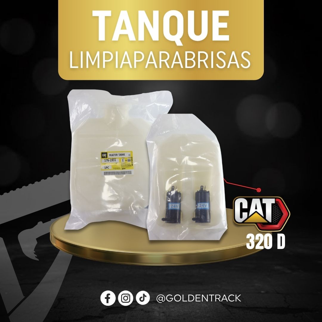 Depósito Tanque Limpiaparabrisas CAT 24V para Excavadora 320D - Ref. 176-1931