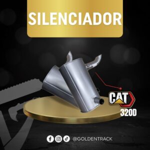 Silenciador de Escape para Excavadora CAT 320D - Referencia 324-4156